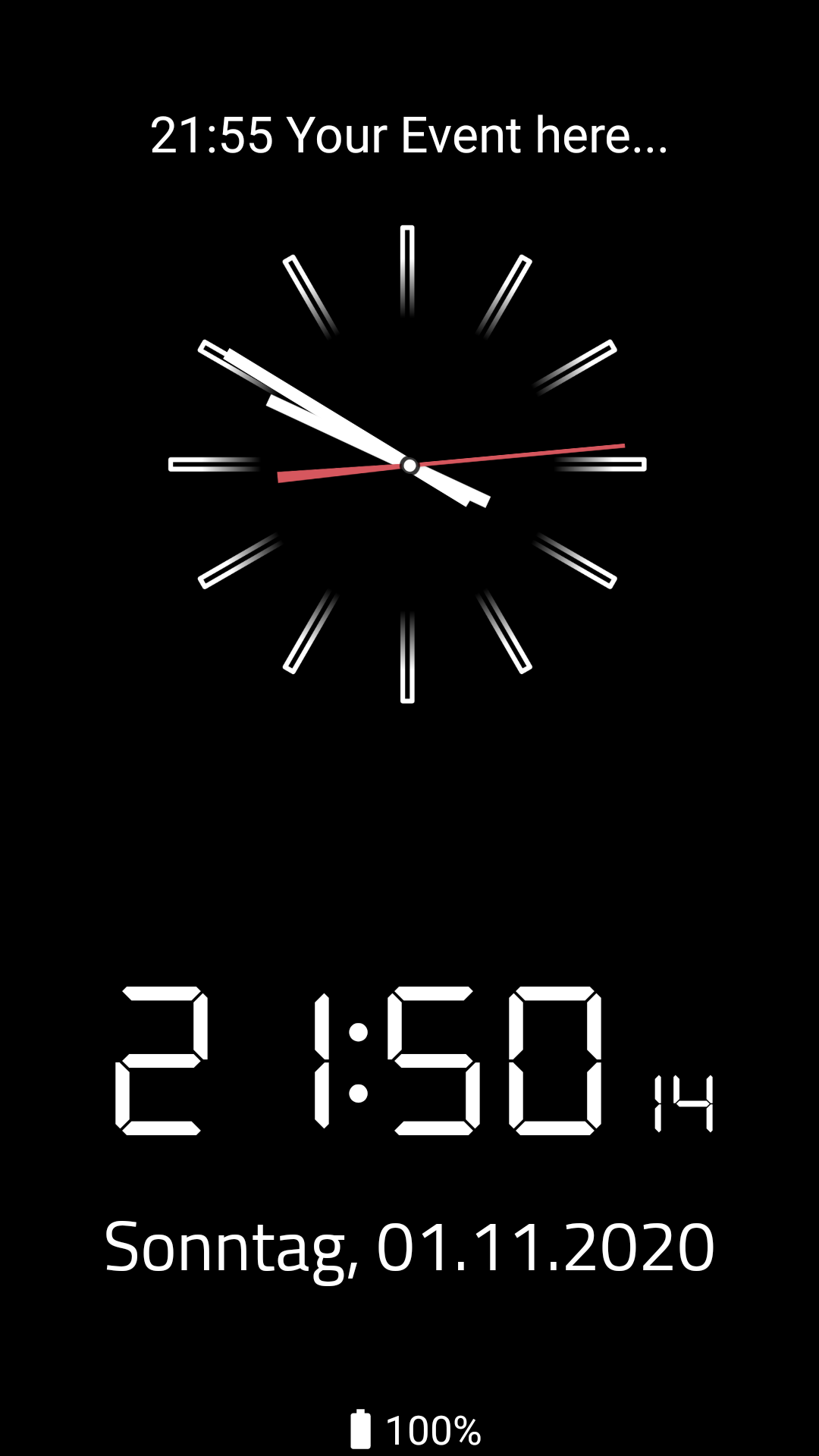 Clock Screensaver screenshot 1